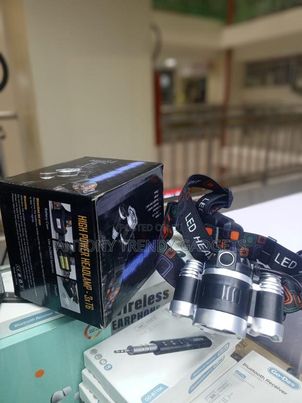 Led Headlamp 3 Bulb High Brightness Usb Rechargeable - thumbnail 2