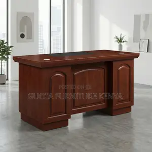 Mahogany 120cm Executive Desk With Drawers