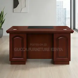 Mahogany 120cm Executive Desk With Drawers