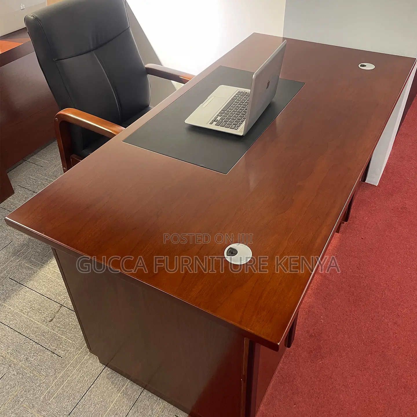 Mahogany 120cm Executive Desk With Drawers