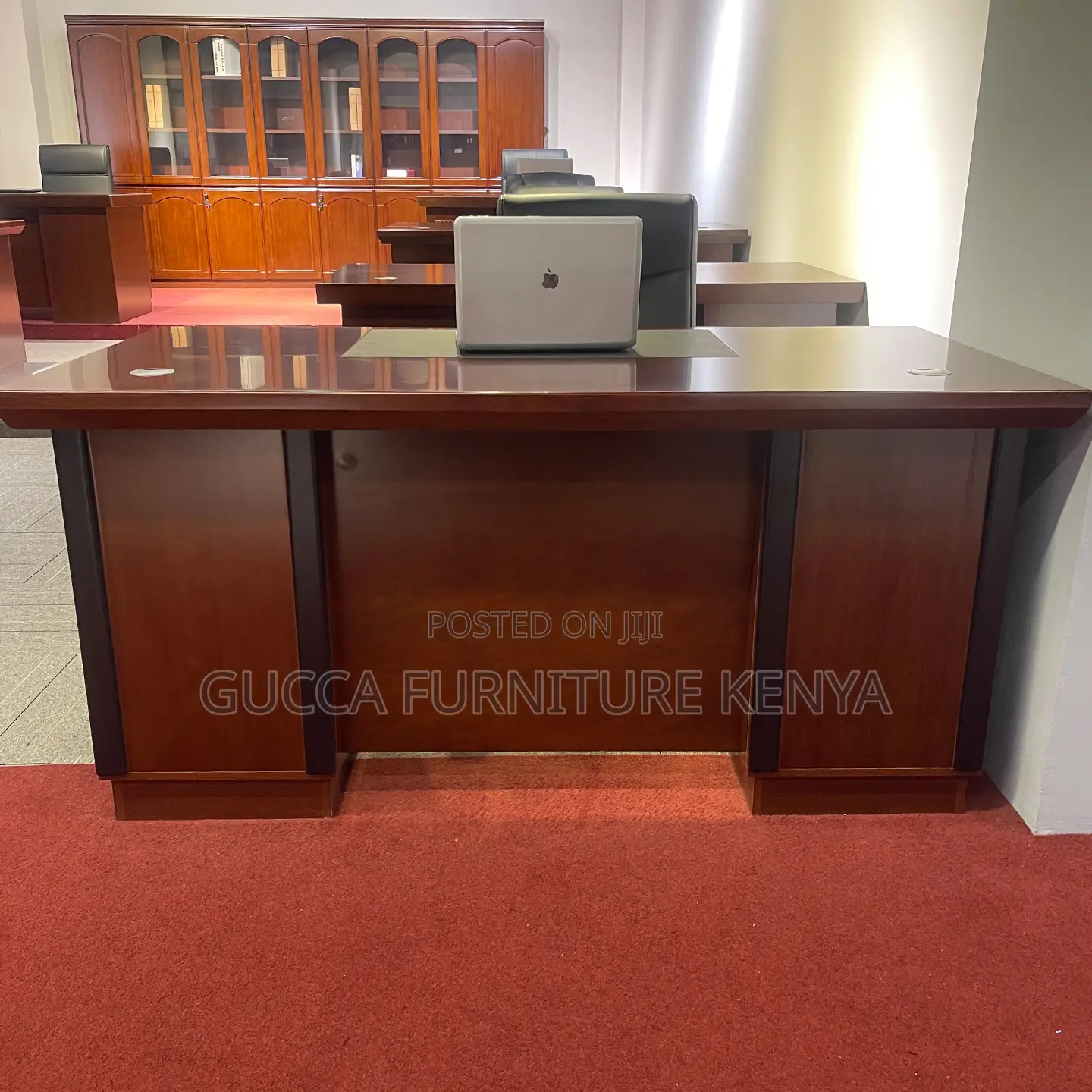 Mahogany 120cm Executive Desk With Drawers