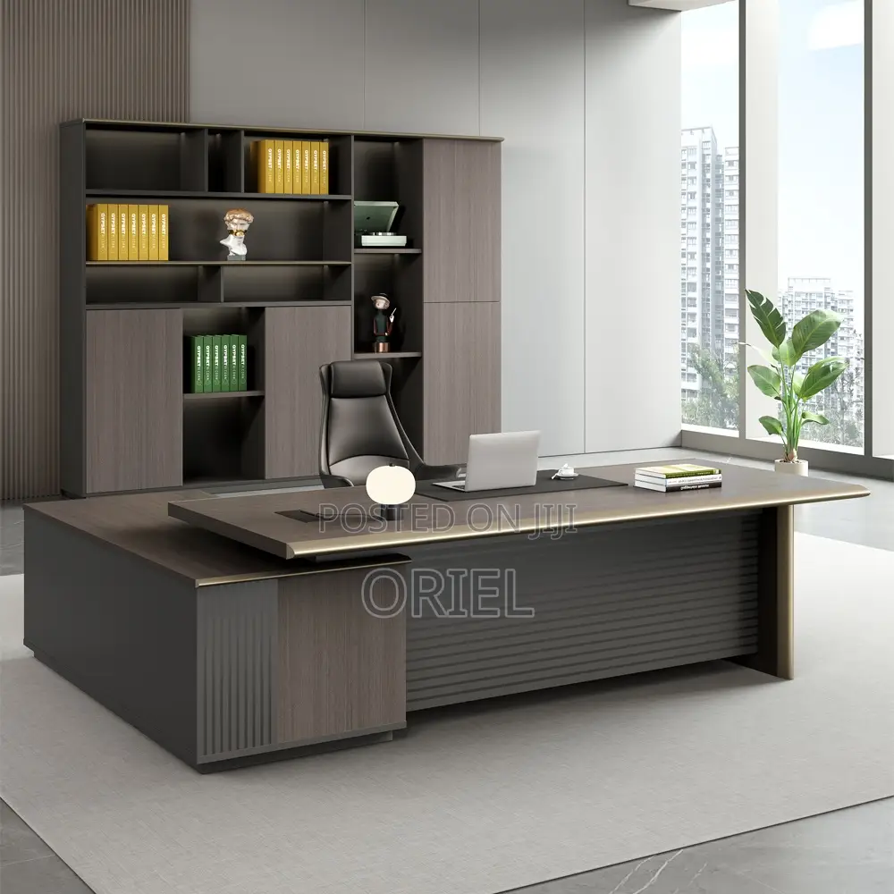 Office Desk : Office L-Shaped Executive 180 Centimeters Managers Desk