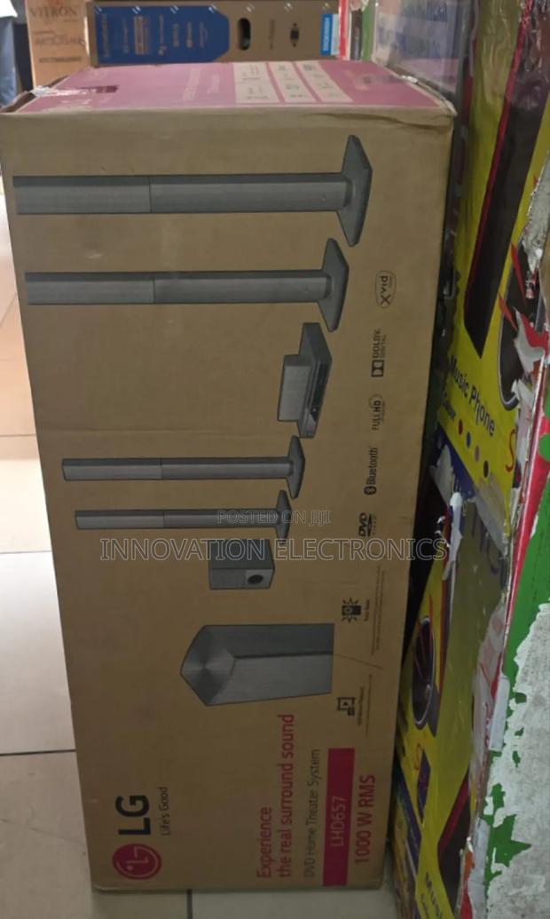 Lg LHD-657- 1000w 5.1ch DVD Home Theatre System Black - main view