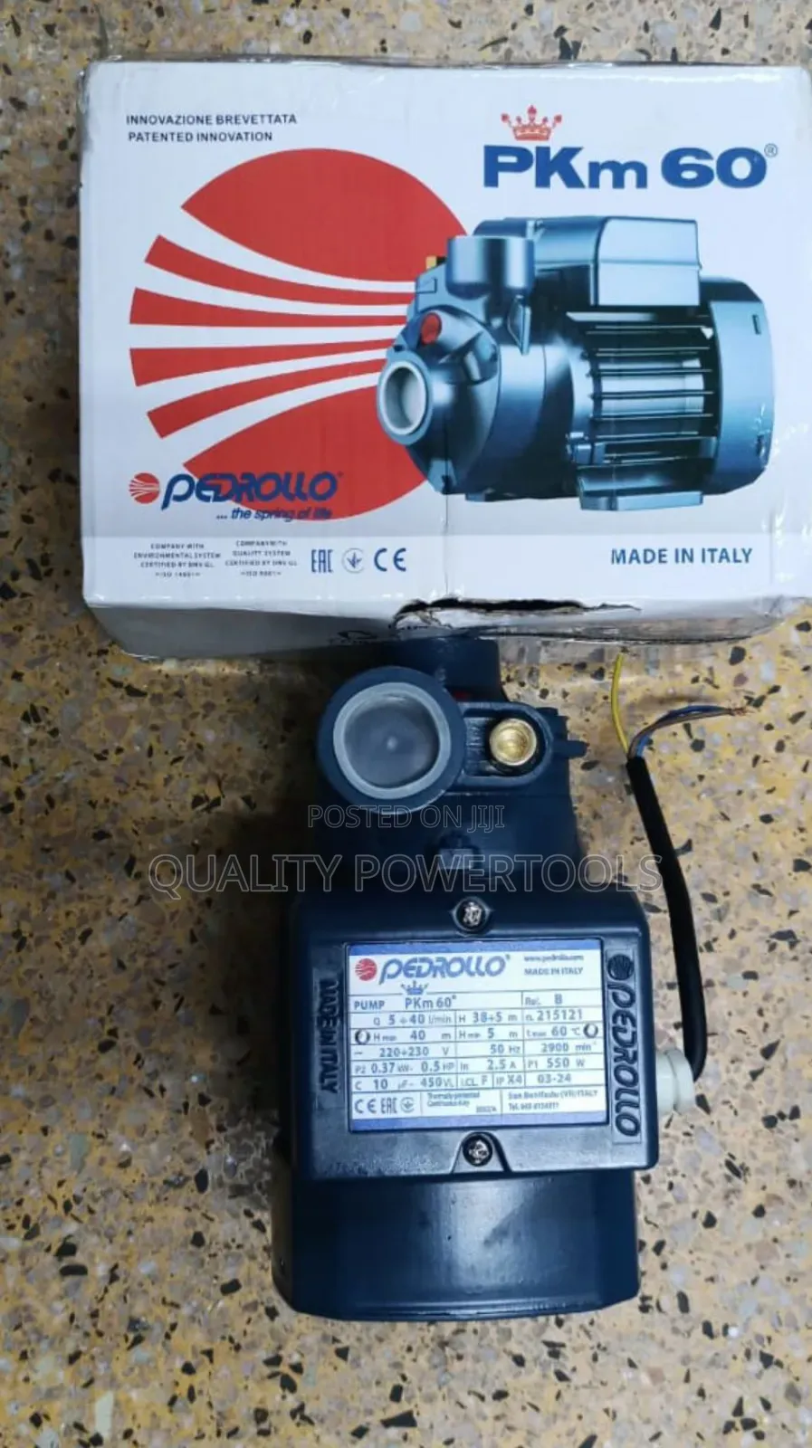 0.5hp Pedrollo Booster Pump
