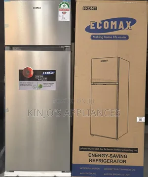 Ecomax 230 Litres Dark Silver Double Door Refrigerator /Fridge