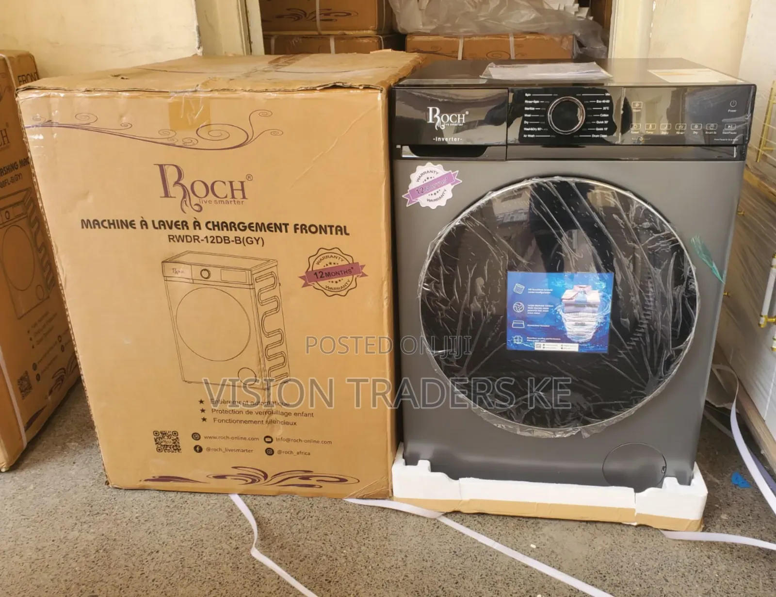 Roch 12/8kg Wash and Dry Front Load Washing Machine