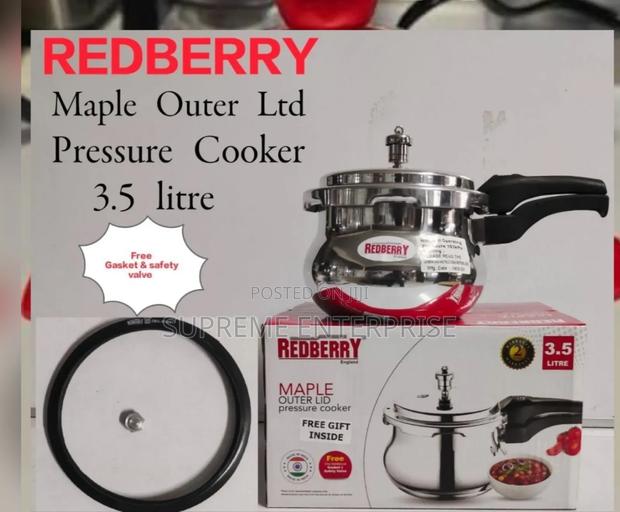 Red Berry Red Berry Pressure Cooker With 3.5litres Capacity