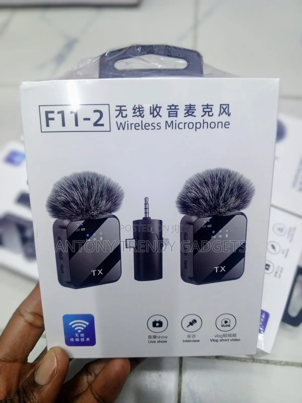 F11-2 Wireless Mic Kit Usb-c Lightning 3.5mm 50m