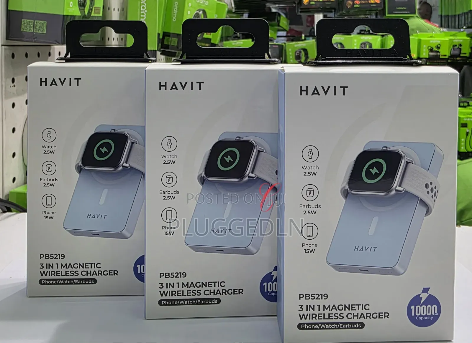 Havit 3 in 1* 10000mah 20w Magnetic Charging Power Bank