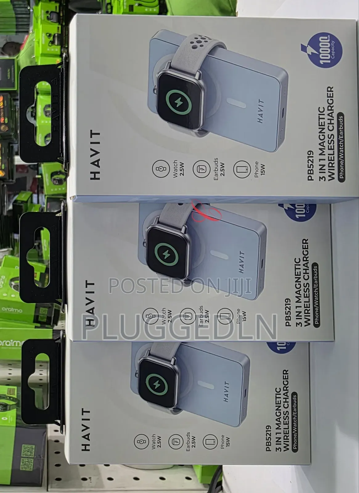Havit 3 in 1* 10000mah 20w Magnetic Charging Power Bank