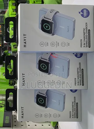 Havit 3 in 1* 10000mah 20w Magnetic Charging Power Bank