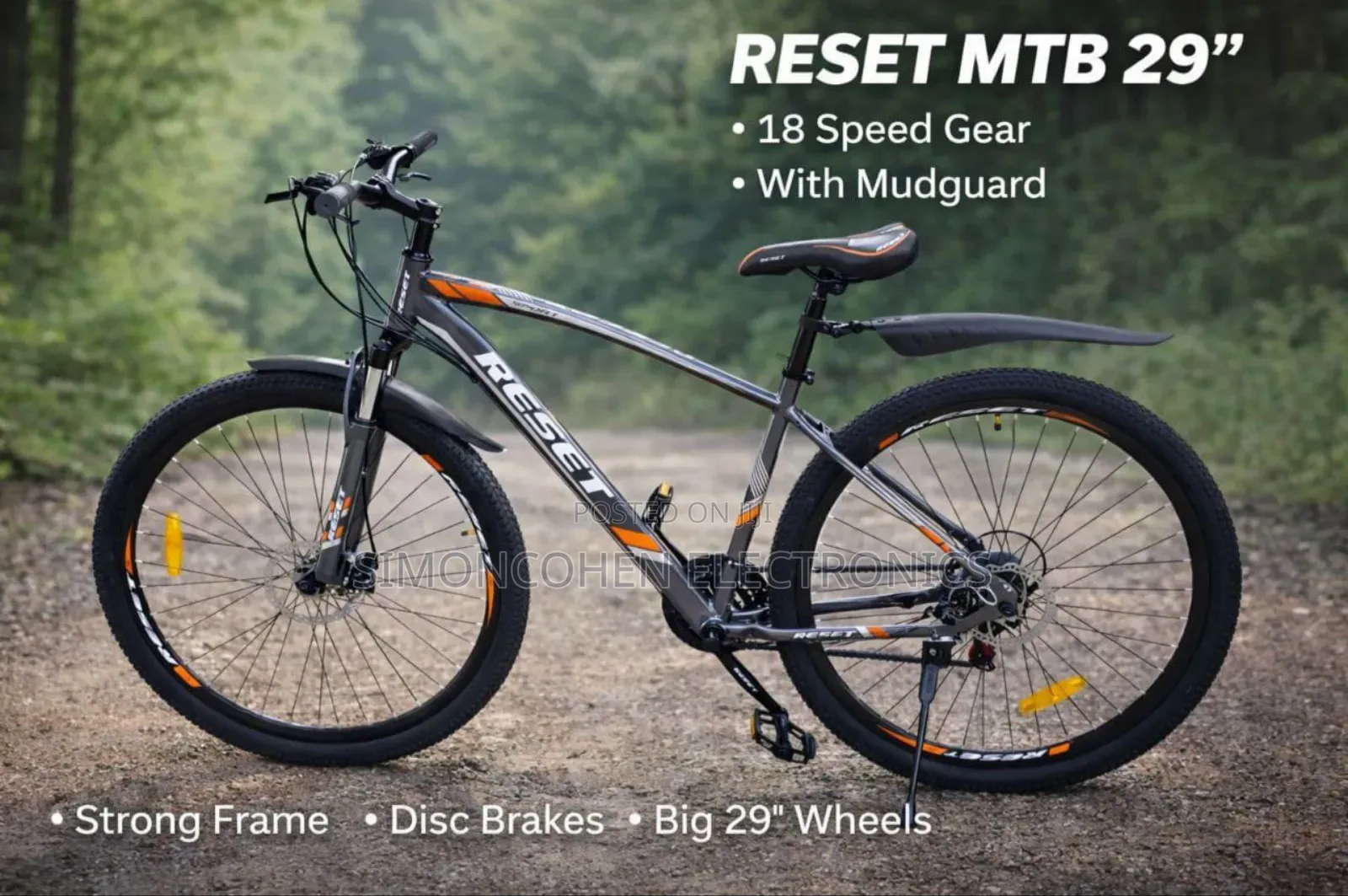 Bike Size 29 With Disc Brakes and Mudguard