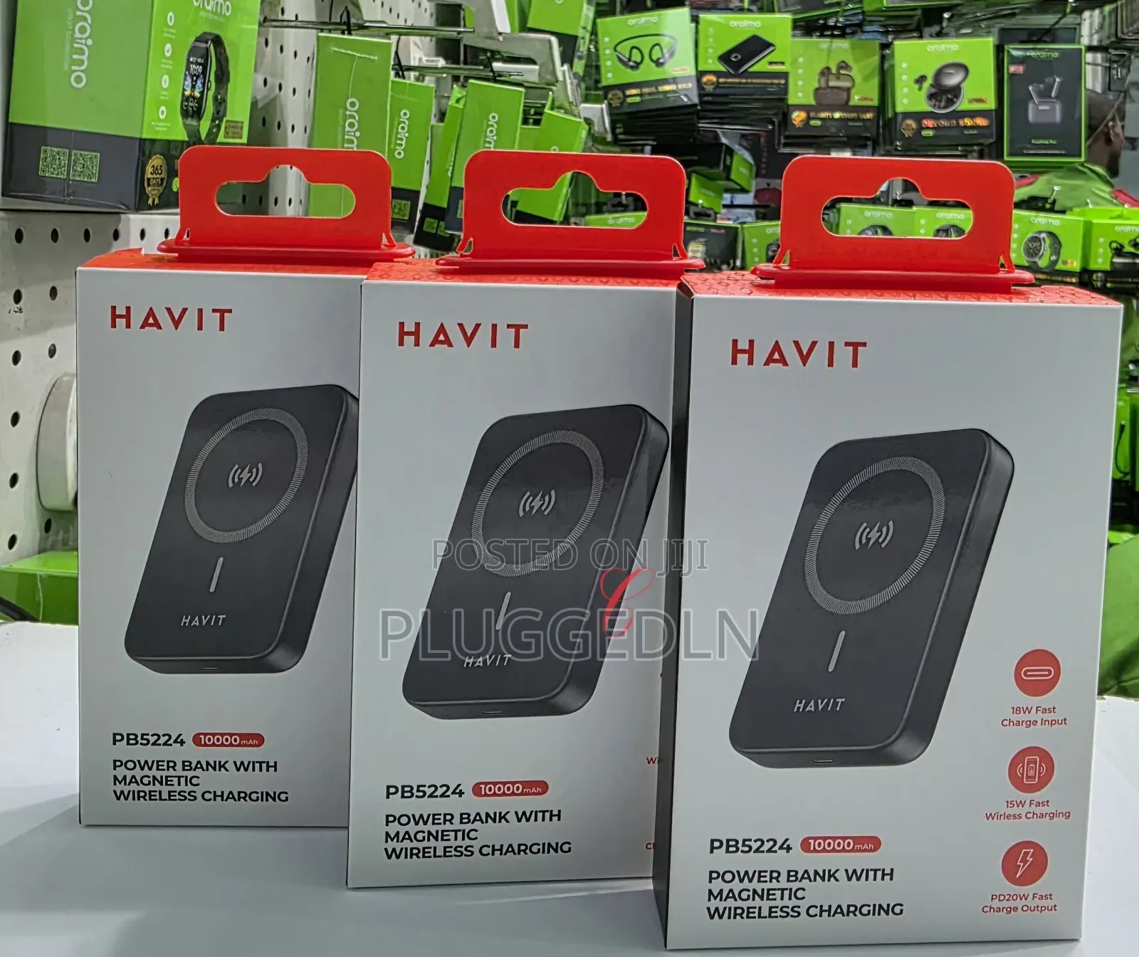 Havit 10000mah 20w Magnetic Wireless* Power Bank