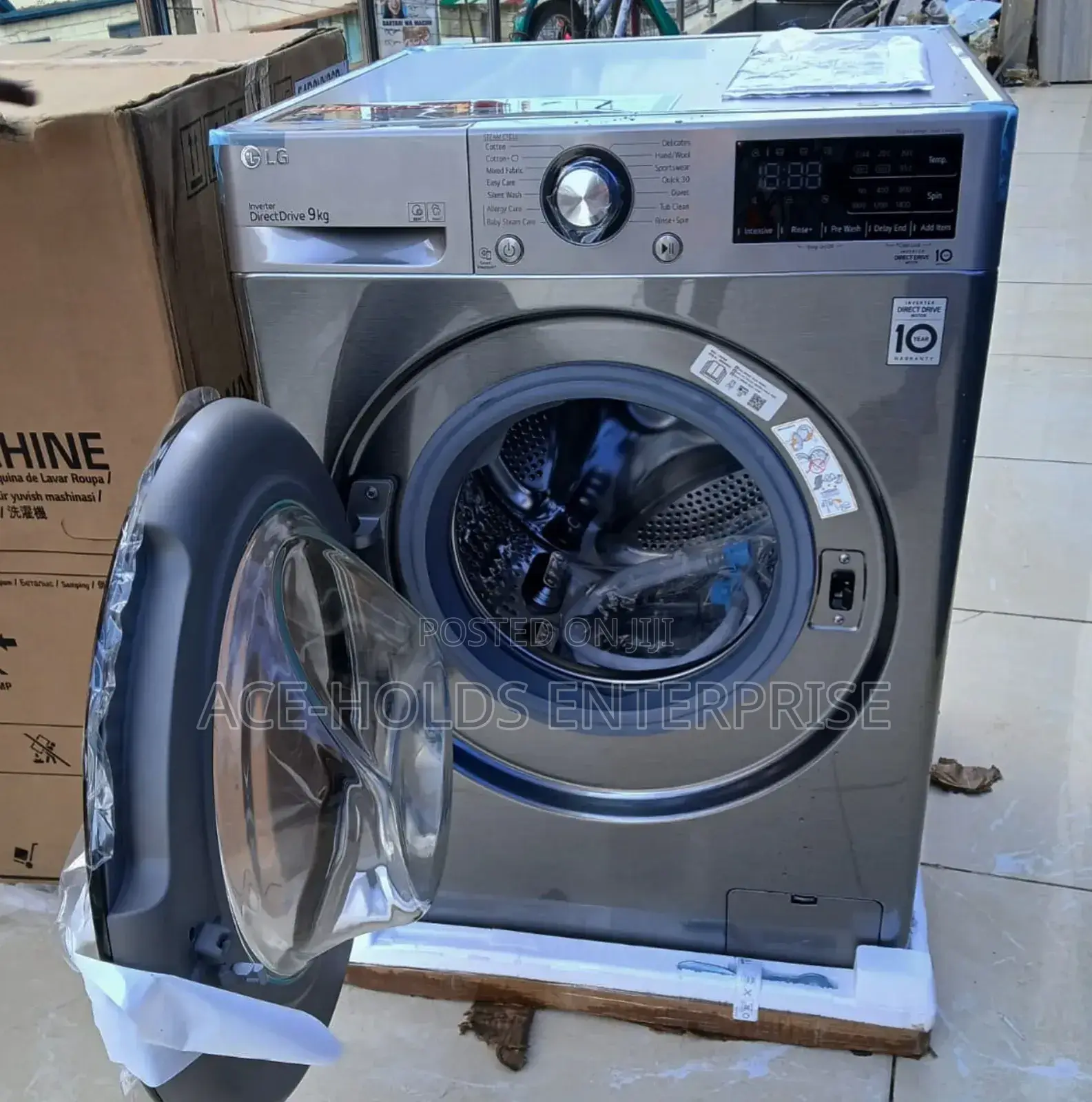 Lg 9kg Front Load Washand Spin Washing Machine (F4r3vyg6p)