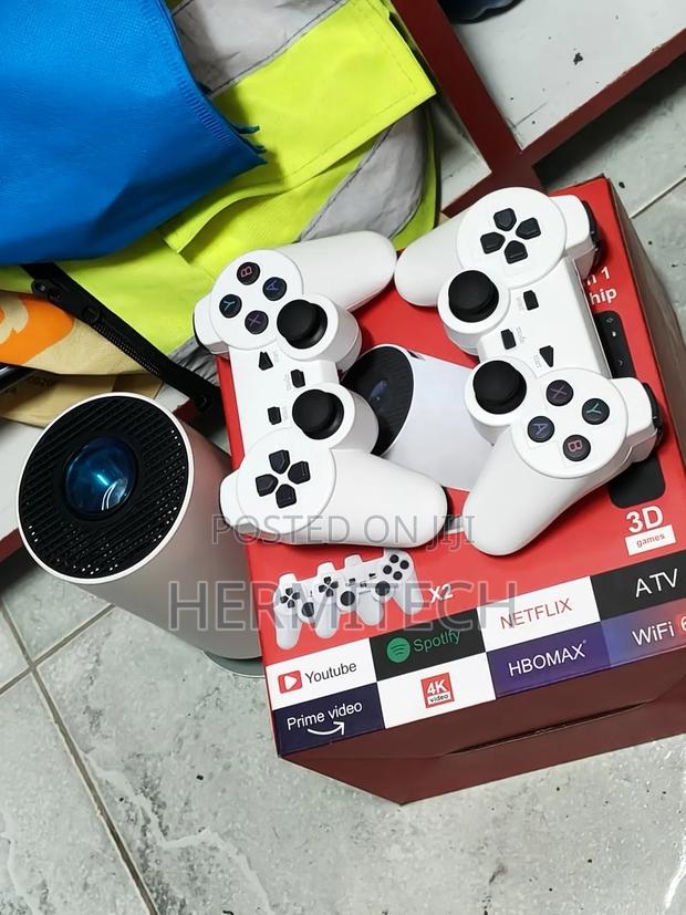 Gaming Projector Adjustable Distance Wifi Bluetooth Smart - thumbnail 2