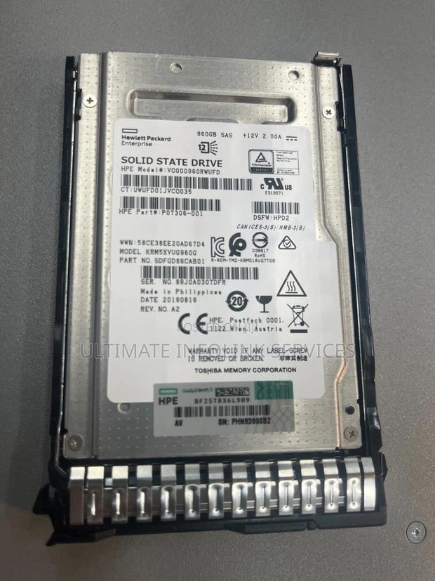 Hpe 960gb Sas 12g 2.5" - thumbnail 2