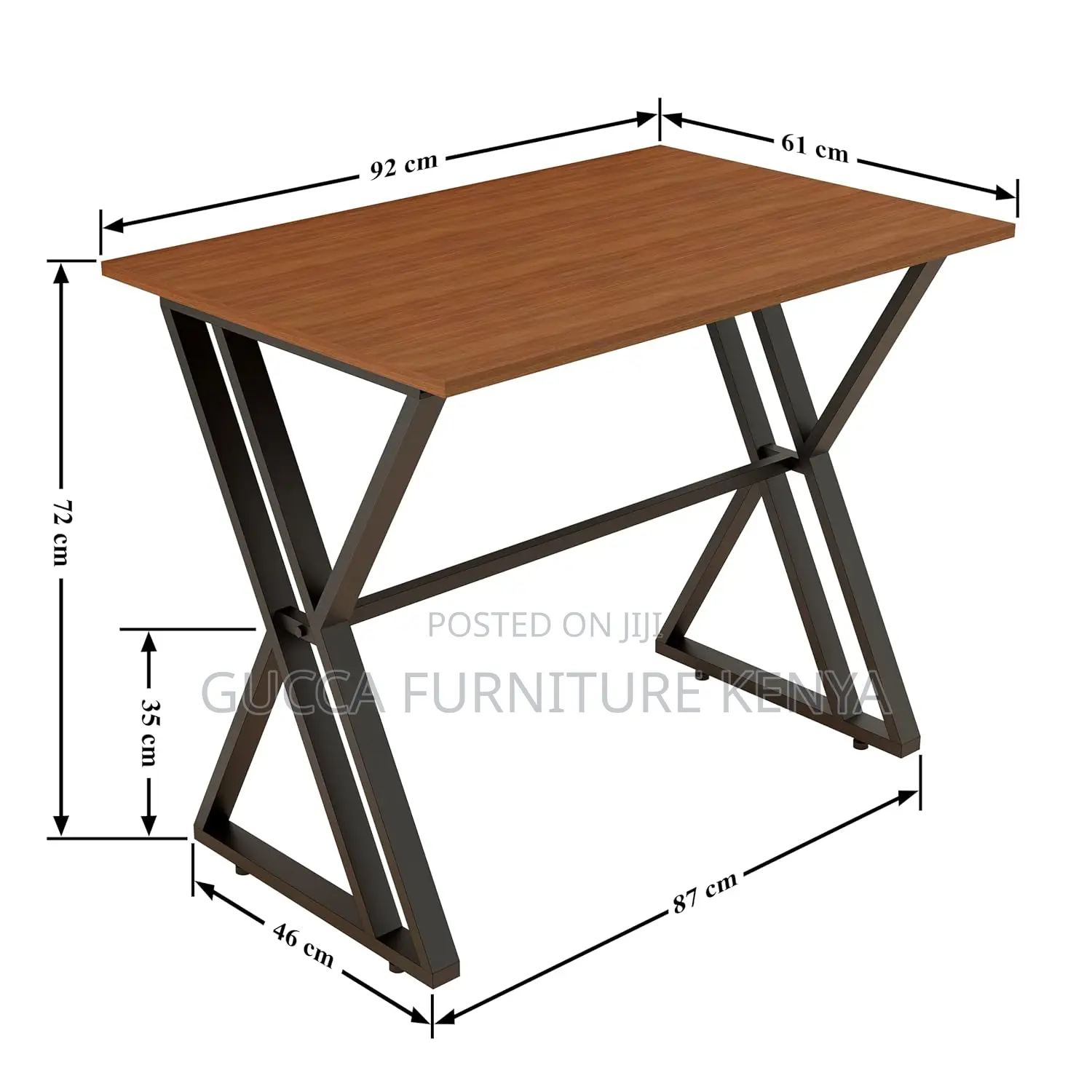 Clerical Customized Computer Desk With Steel Legs