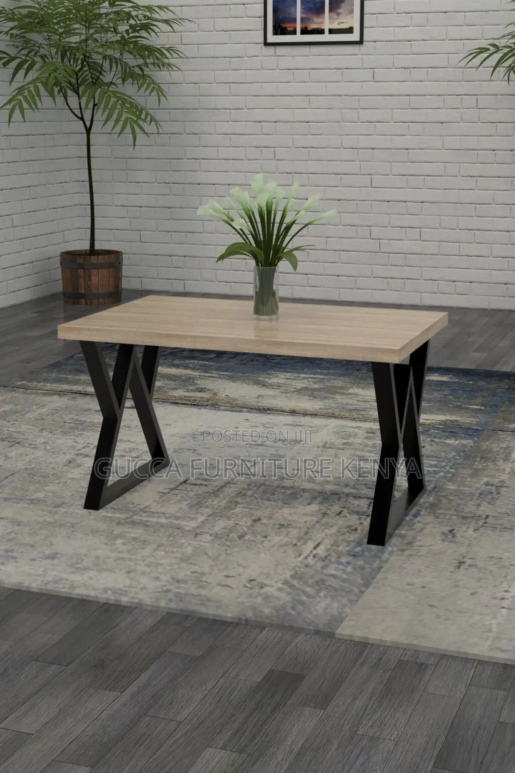 Clerical Customized Computer Desk With Steel Legs