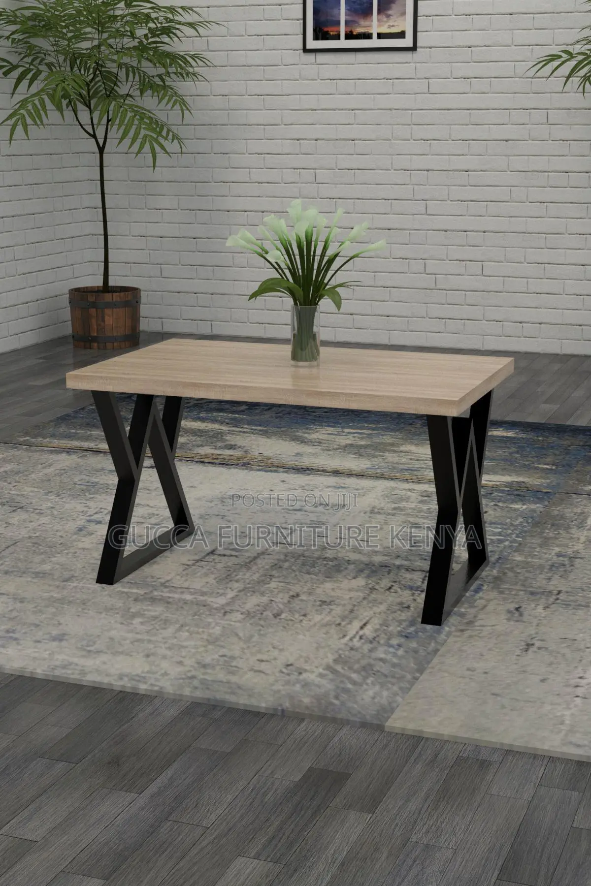 Clerical Customized Computer Desk With Steel Legs