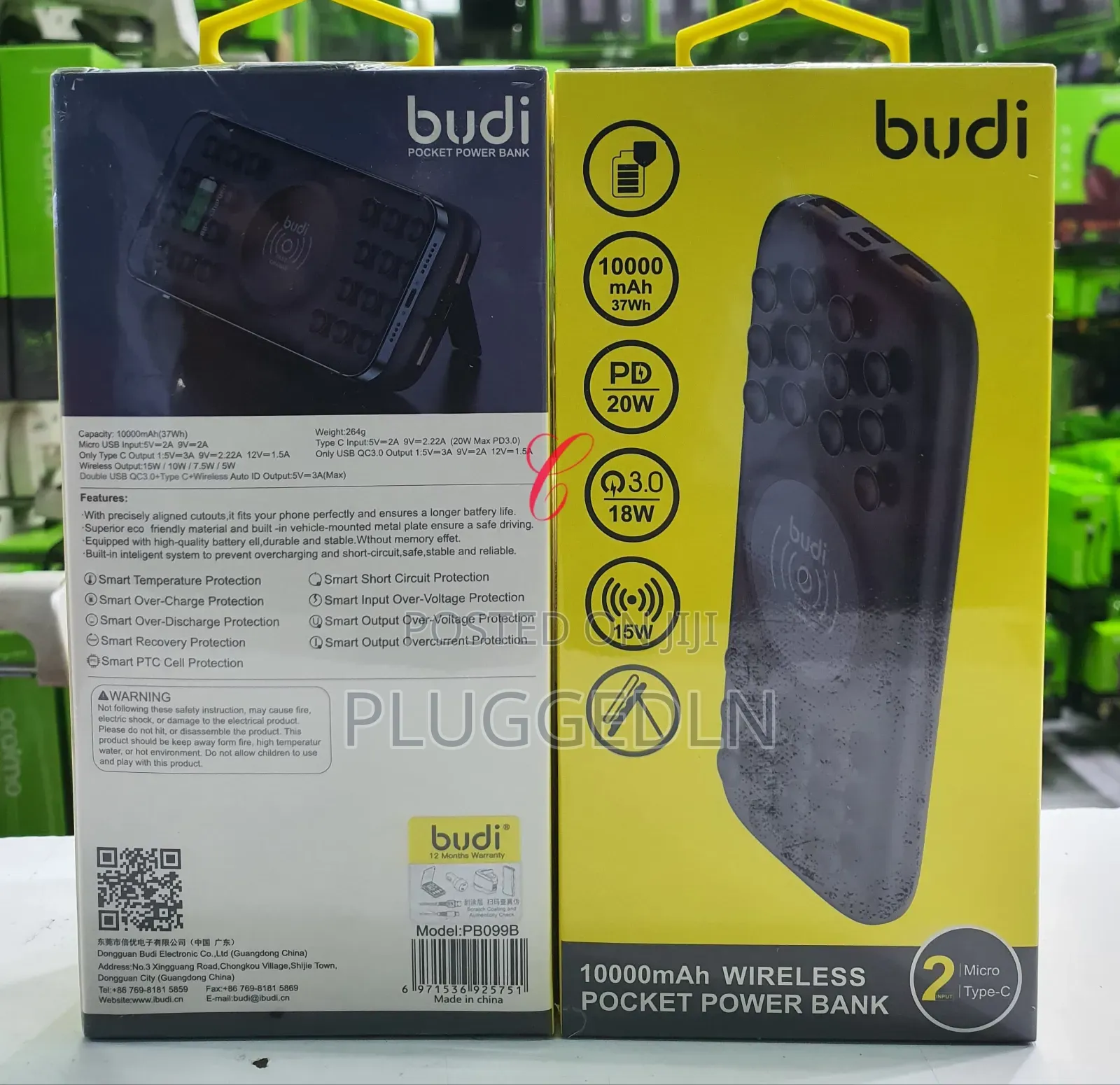 Budi Pb099b *20w 10000mah* Wireless Power Bank