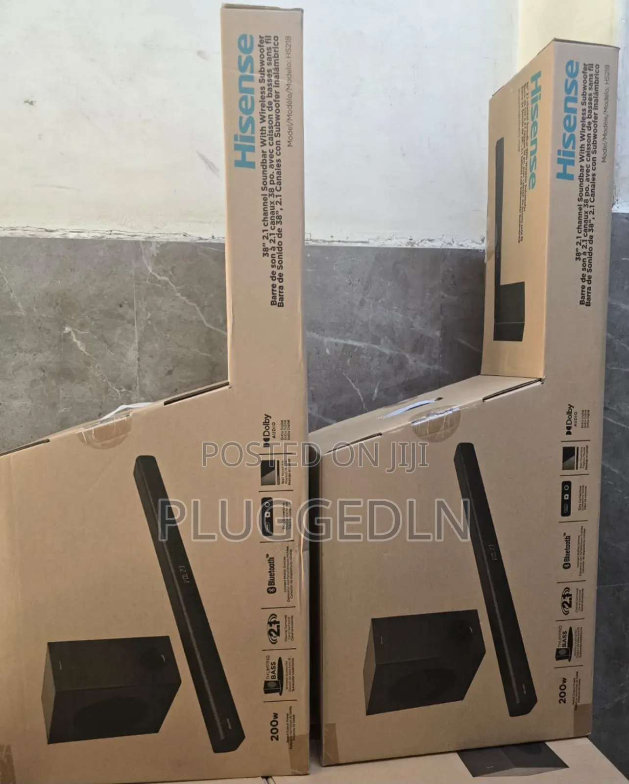 Hisense Hs218 2.1 Channel Soundbar With a Wireless Subwoofer.
