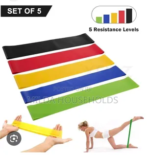Exercise Premium Resistance Bands 5pc Set.