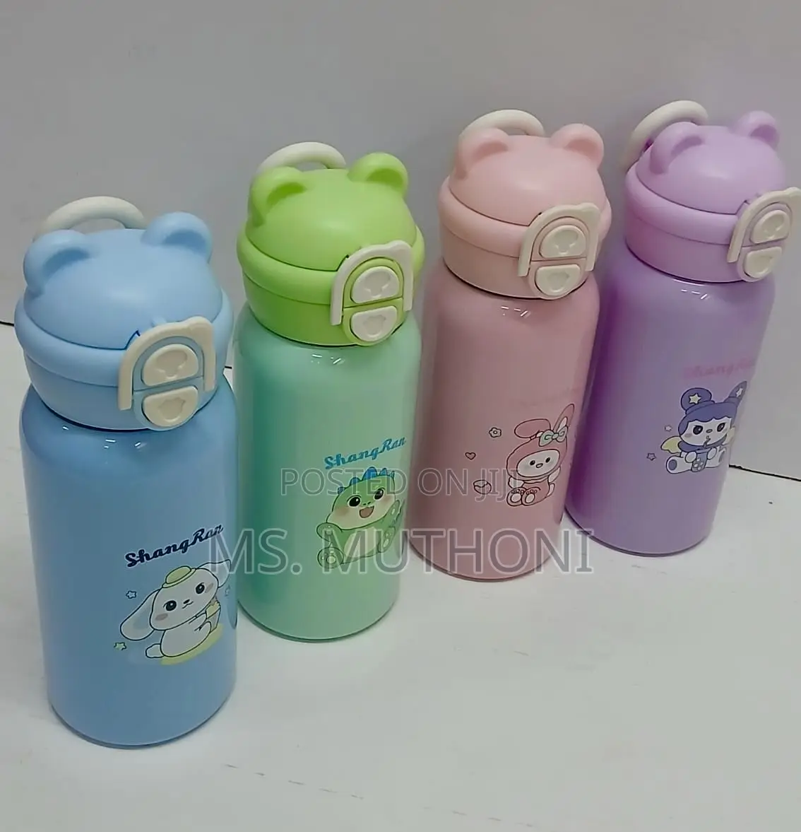 *Leak Proof Cartoon-Themed Stainless Steel Insulated Water Bottles
