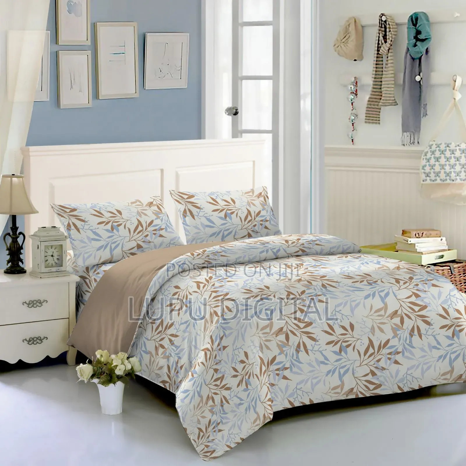 6pcs Pure Cotton Double Sided Duvet Cover
