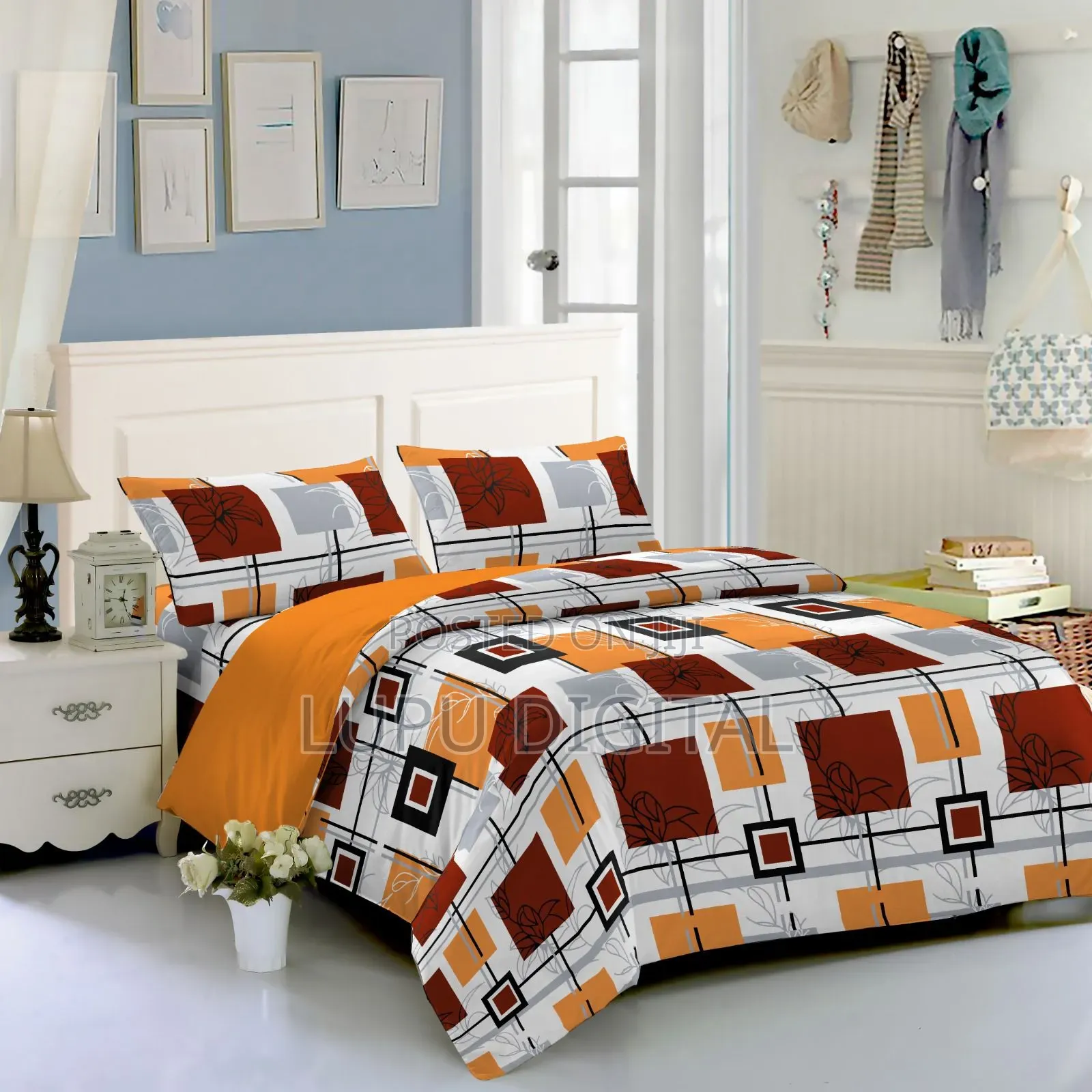 6pcs Pure Cotton Double Sided Duvet Cover