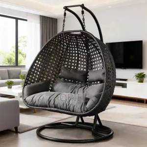 Office Chair : 2-Person Outdoor Hanging Wicker Swing Chair