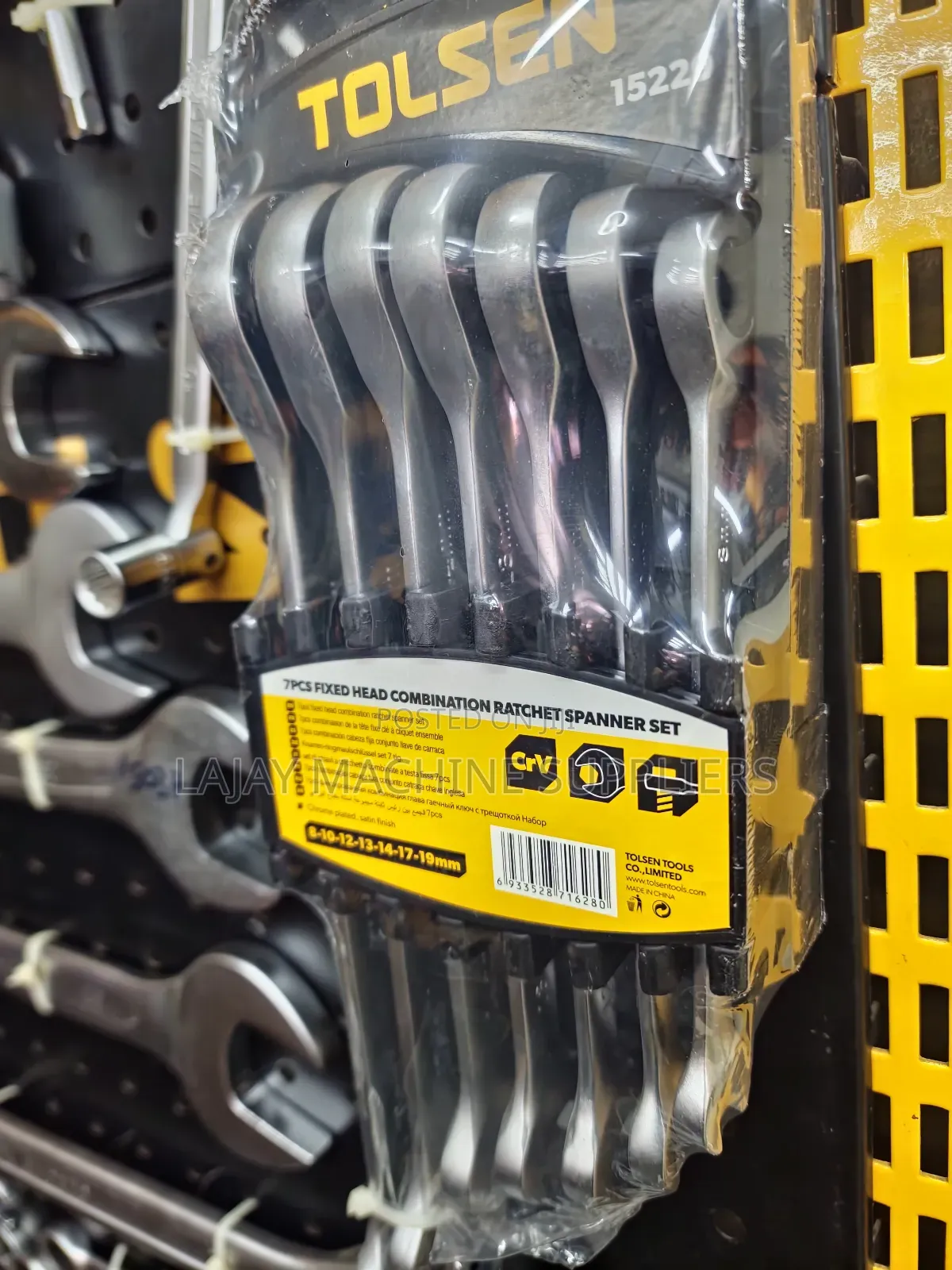 7pcs Combination Ratchet Spanner Set
