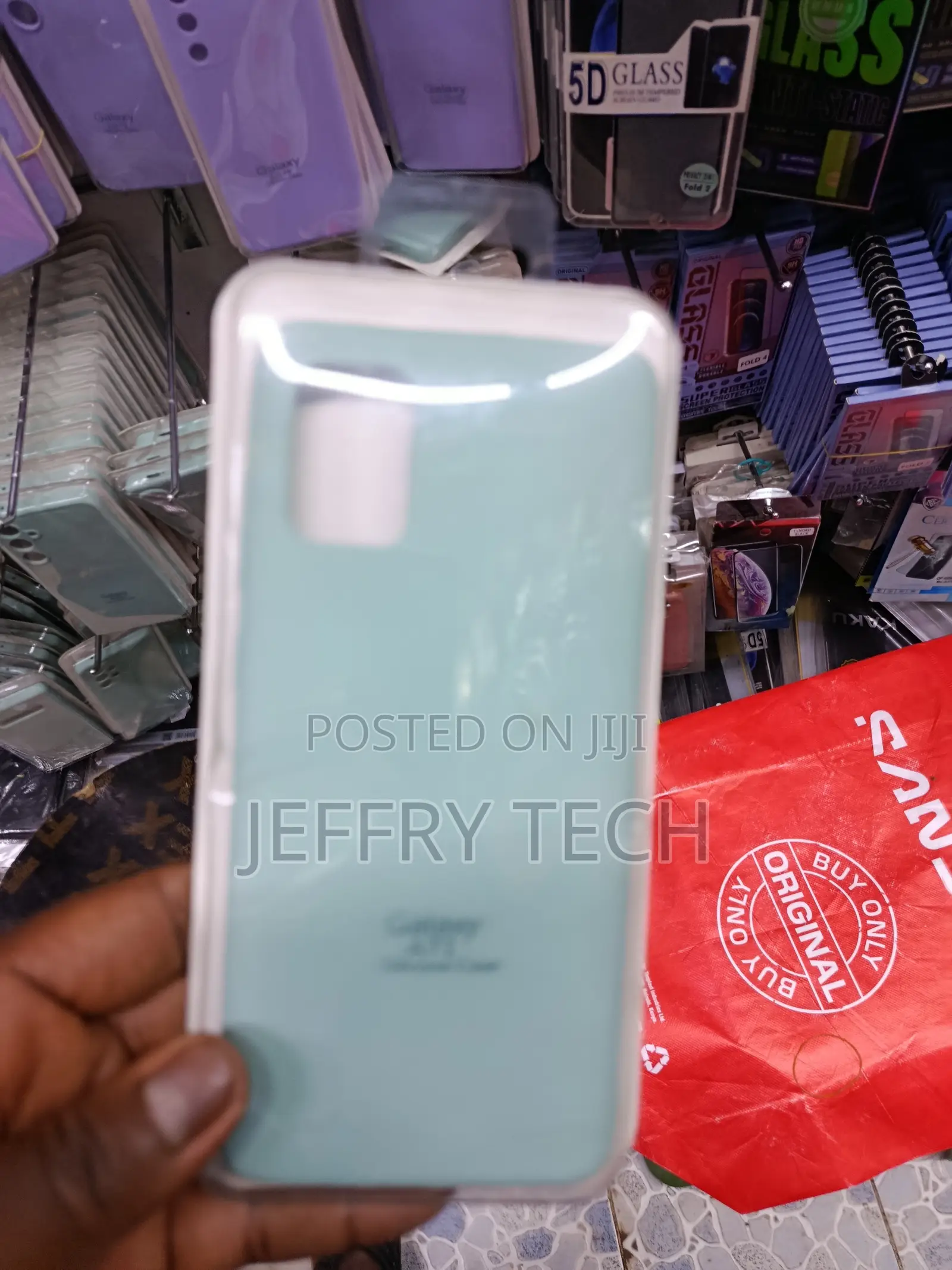 Sama Samsung Galaxy A73 Liquid Silicone Case With Cloth Lining -Mint