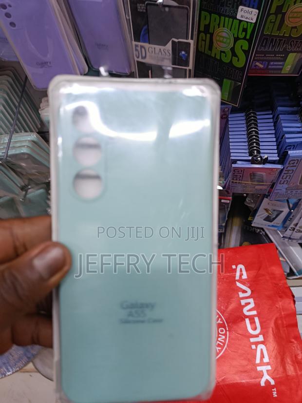 Captor Liquid Silicone Samsung Galaxy A55 Case With Cloth Lining - main view