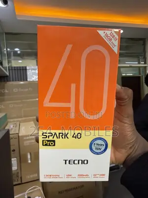 New Tecno Spark 40 Pro 128 GB Black