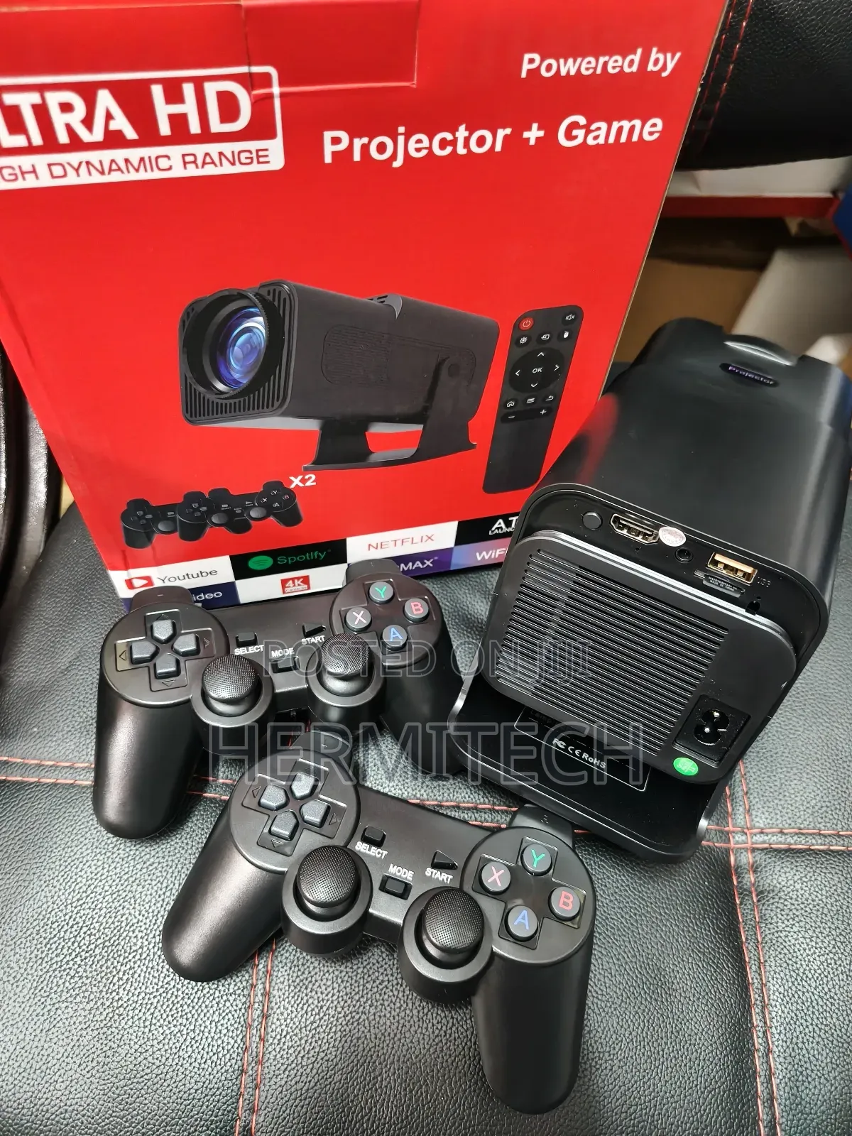 Gaming Projector Hy 320 Durable Build 200 Inch Display Size
