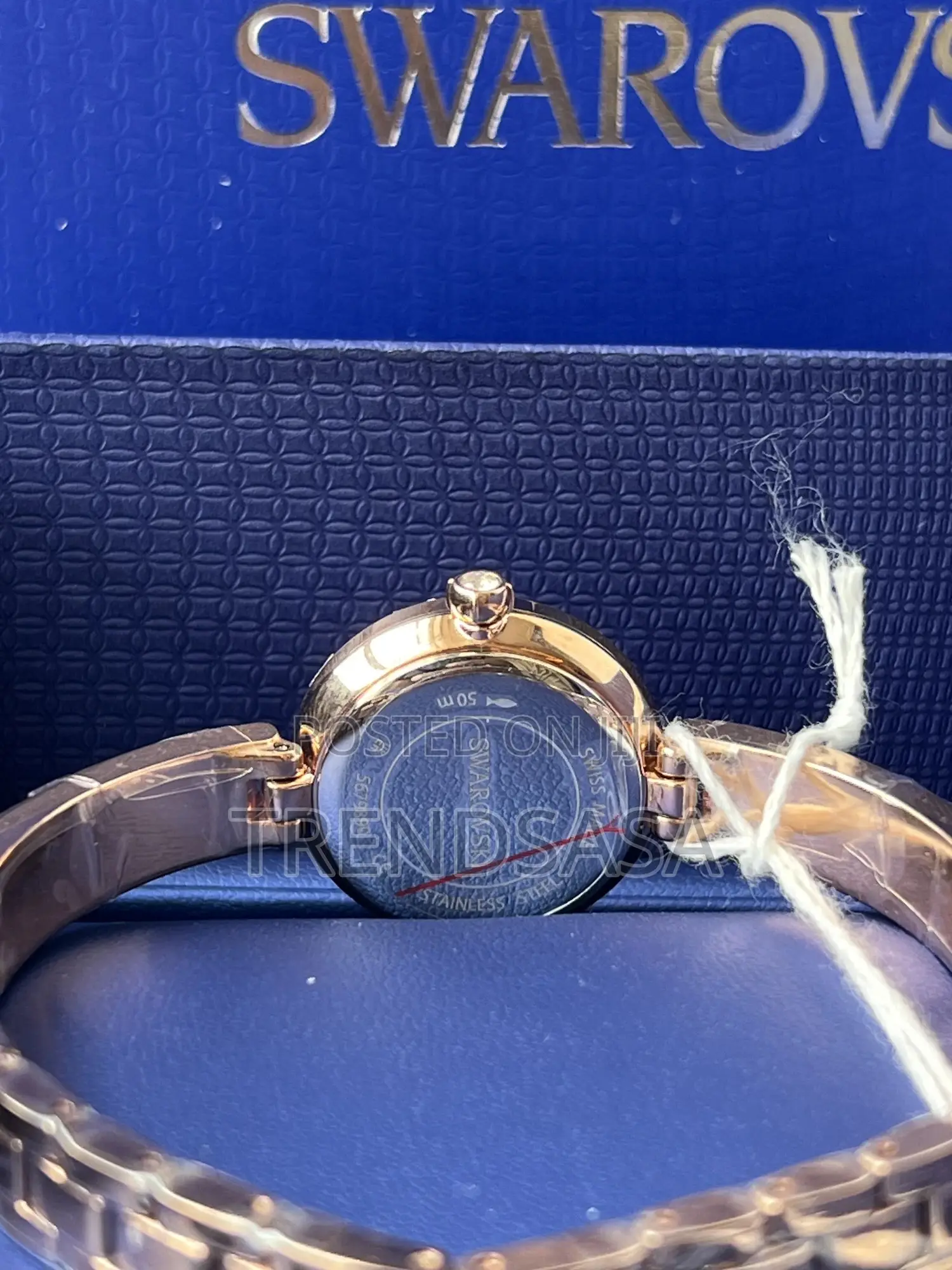 Swarovski Crystals Rose Gold Ladies Matrix Bangle Watch