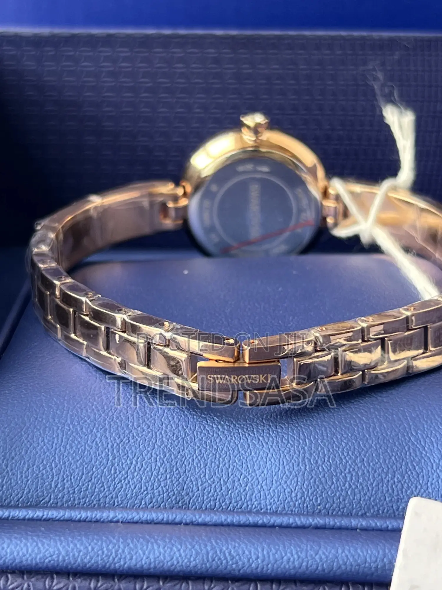 Swarovski Crystals Rose Gold Ladies Matrix Bangle Watch