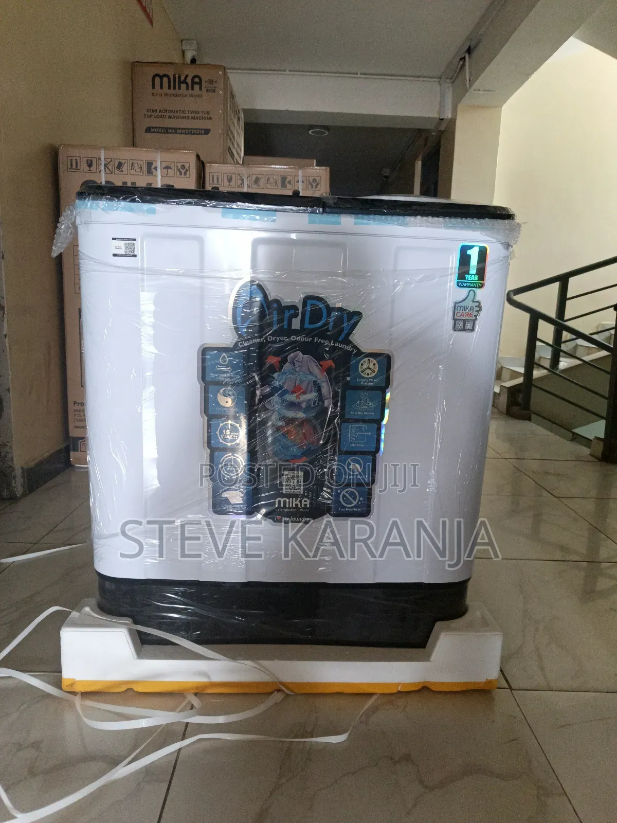 Mika 10kg Semi Automatic Washing Machine Twin Tub