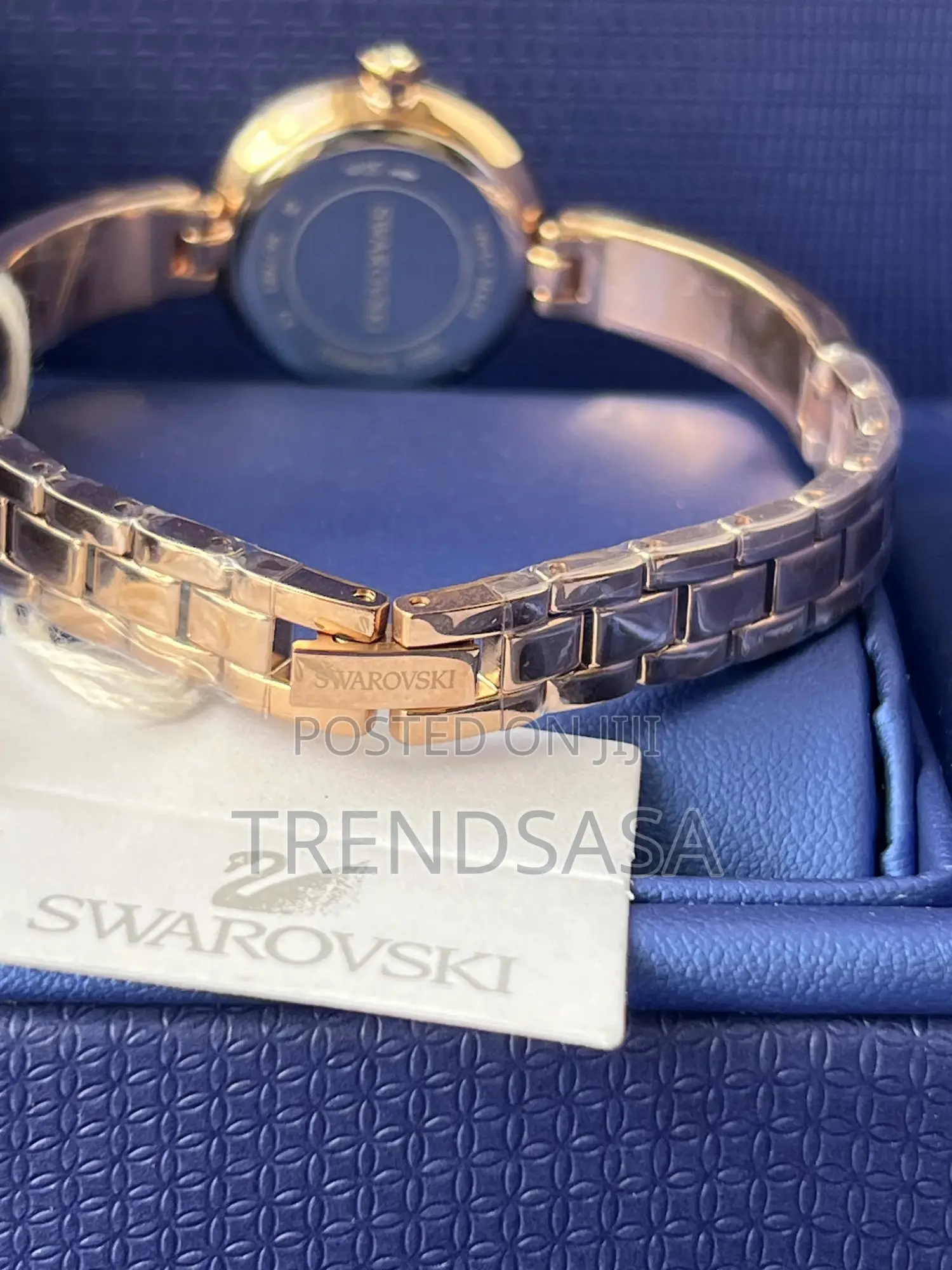 Swarovski Crystals Rose Gold Ladies Matrix Bangle Watch