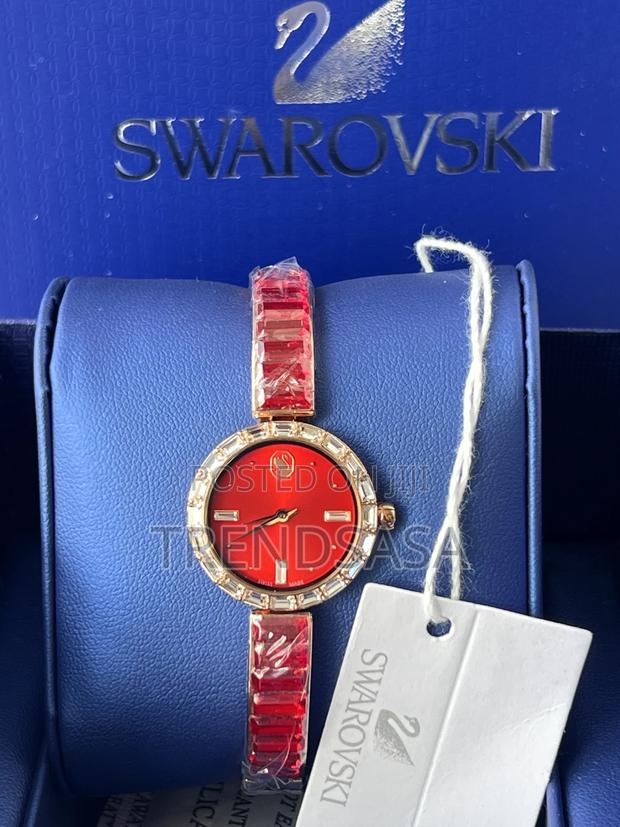 Swarovski Crystals Rose Gold Ladies Matrix Bangle Watch - thumbnail 8