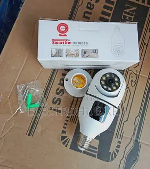 Indoor Security V380 Pro 2mp PTZ Dual Lens Wifi Bulb Camera