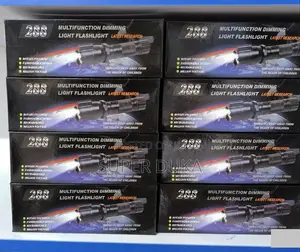 Rechargeable 288 Flashlight 3-in-1 Led Red Laser Torch.