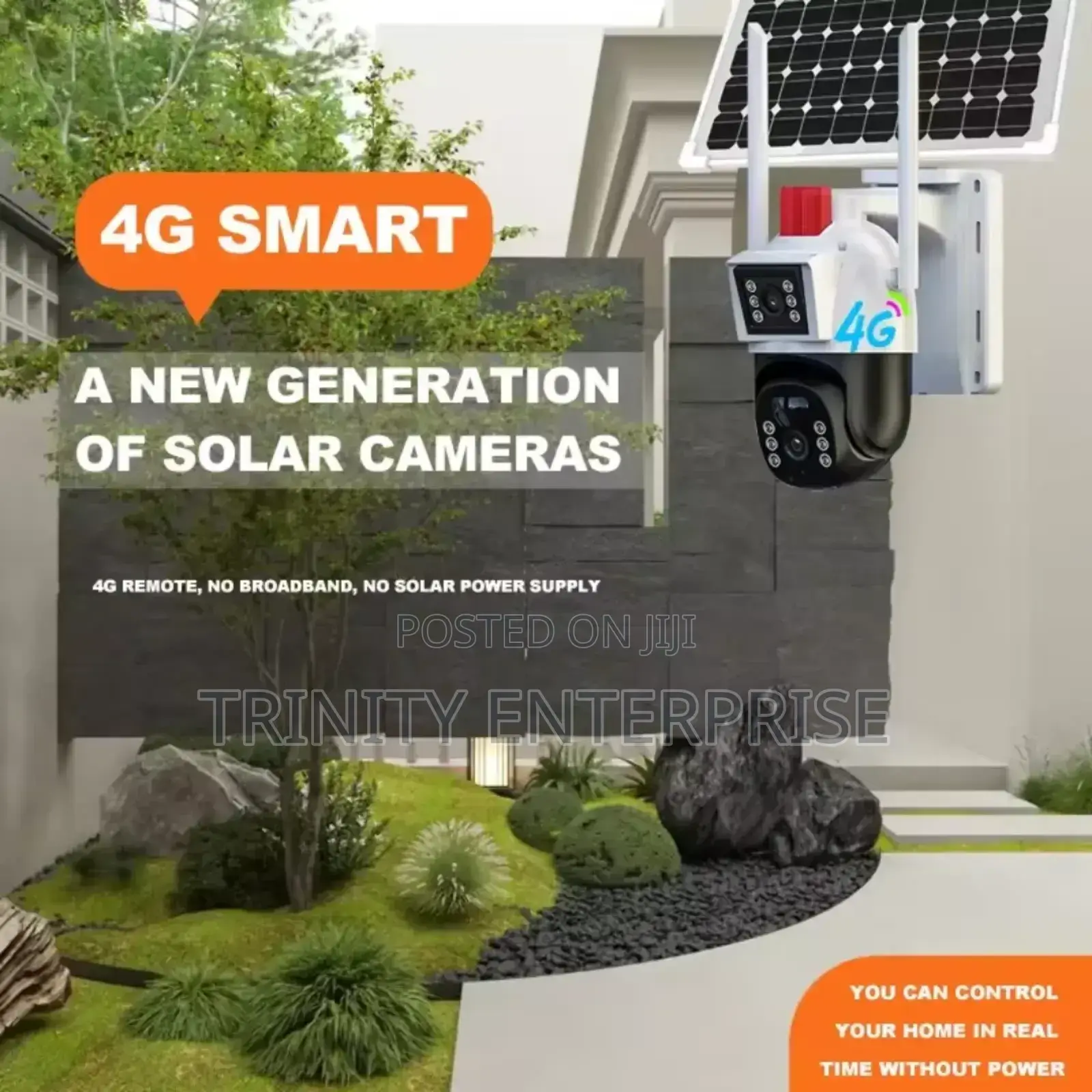 Dual Lens Solar Triple Screens 4g PTZ 360 CCTV Camera* Solar Powered