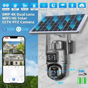 Solar Camera, Mounted Night Vision V380 Pro Surveillance Camera
