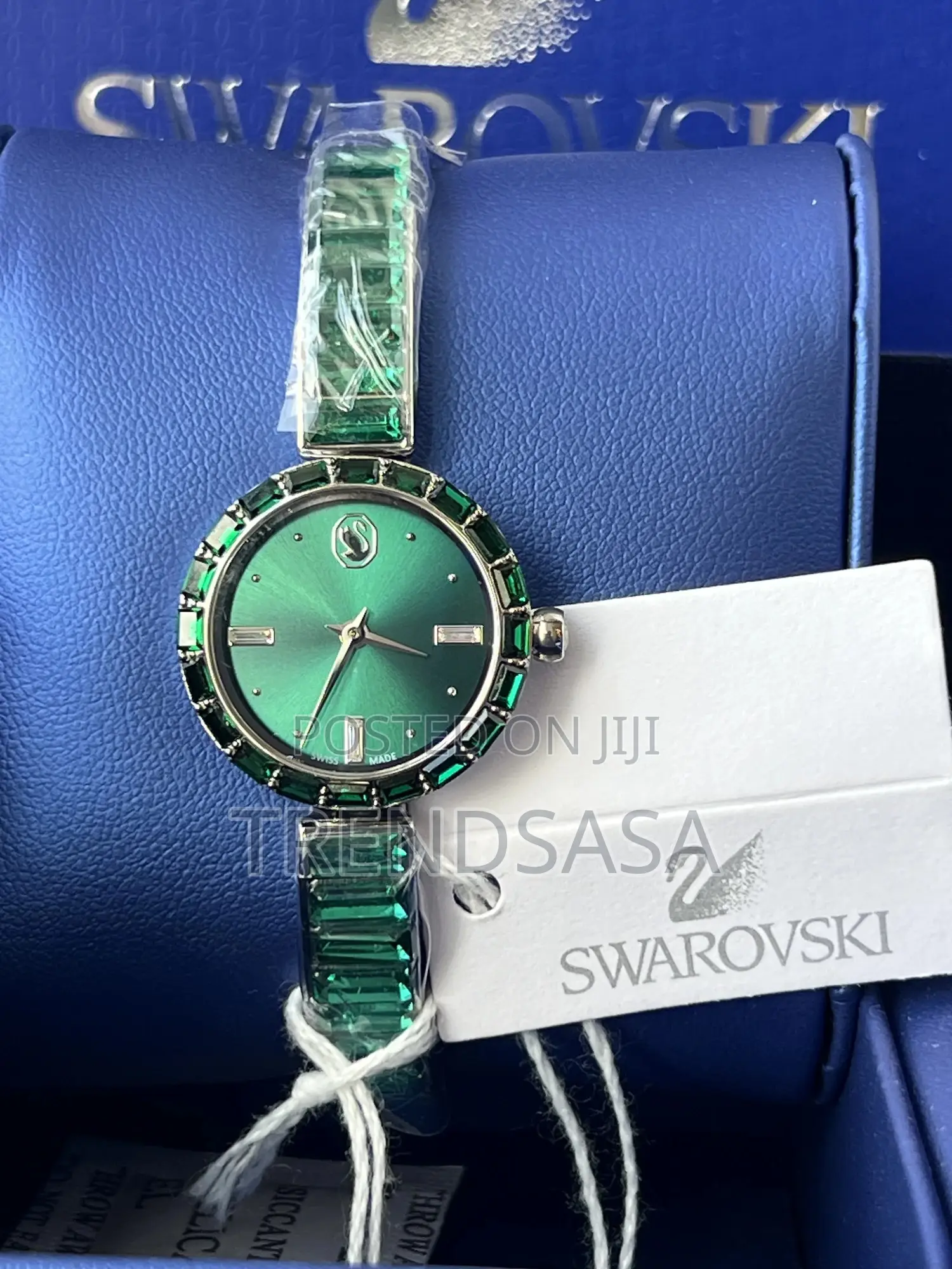Swarovski Crystals Silver Ladies Matrix Bangle Watch