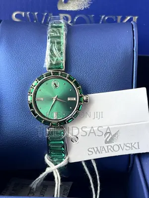 Swarovski Crystals Silver Ladies Matrix Bangle Watch