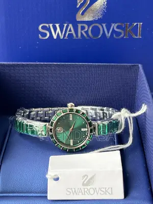 Swarovski Crystals Silver Ladies Matrix Bangle Watch