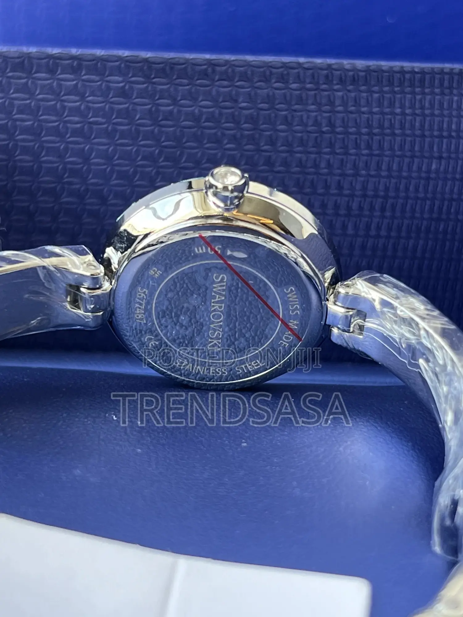 Swarovski Crystals Silver Ladies Matrix Bangle Watch