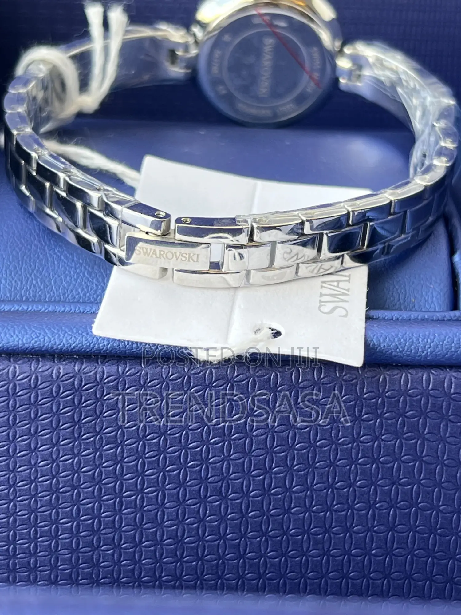 Swarovski Crystals Silver Ladies Matrix Bangle Watch