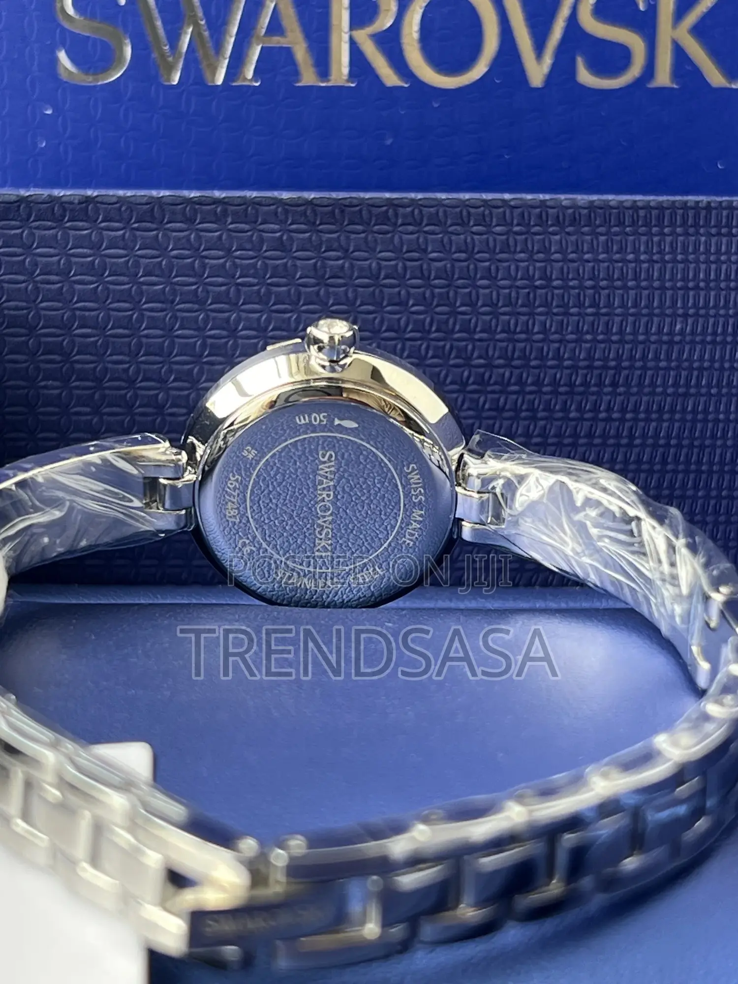 Swarovski Crystals Silver Ladies Matrix Bangle Watch